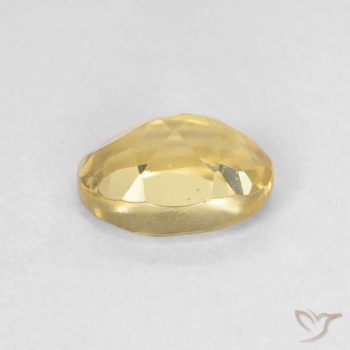 Berillo Giallo medio naturale da 0.93 ct, Ovale, VVS-VS