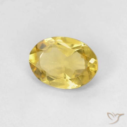 Berillo Giallo terroso naturale da 0.73 ct, Ovale, VS