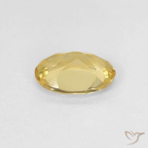 Berillo Giallo Digione chiaro naturale da 0.66 ct, Ovale, VVS-VS