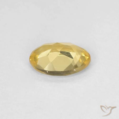 Berillo Giallo ricco naturale da 0.55 ct, Ovale, VVS-VS