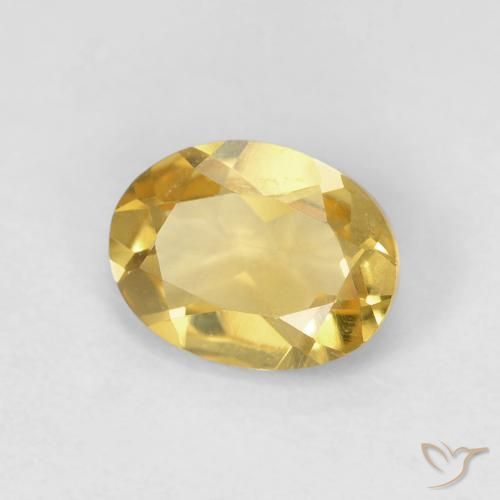 Berillo Giallo reale naturale da 1.18 ct, Ovale, VVS-VS