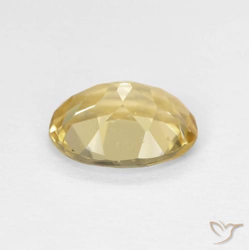 Berillo Giallo caldo naturale da 1.62 ct, Ovale, VVS-VS