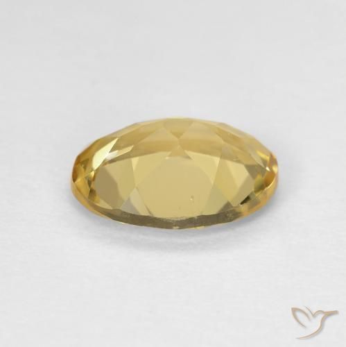 Berillo Giallo medio naturale da 1.50 ct, Ovale, VVS-VS