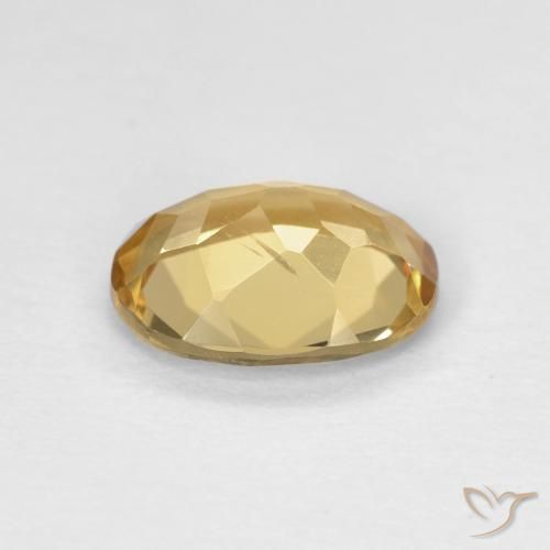 Berillo Giallo caldo naturale da 1.46 ct, Ovale, VVS-VS