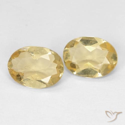 Gemme di Berillo Giallo medio naturale da 1.74 ct, Ovale, VS