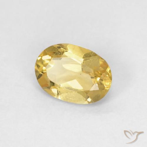 Berillo Dorato naturale da 0.70 ct, Ovale, VS