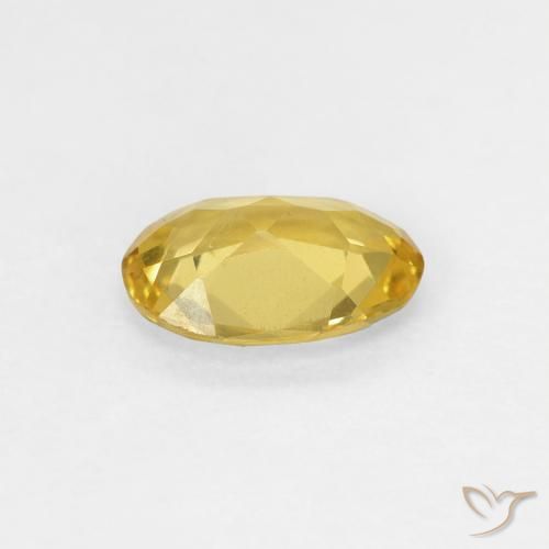 Berillo Oro medio naturale da 0.63 ct, Ovale, VS