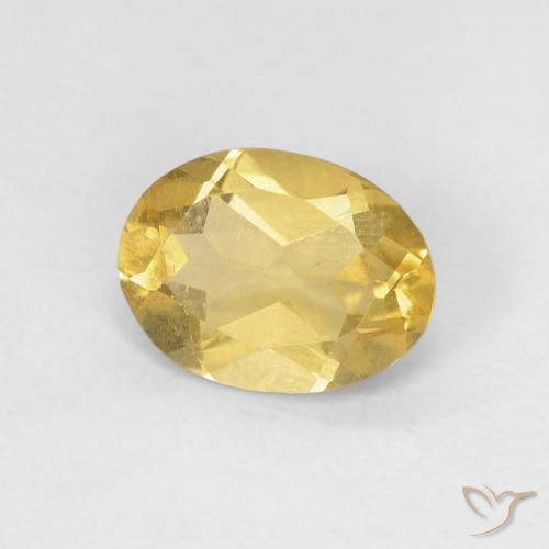 Berillo Dorato naturale da 1.06 ct, Ovale, VS