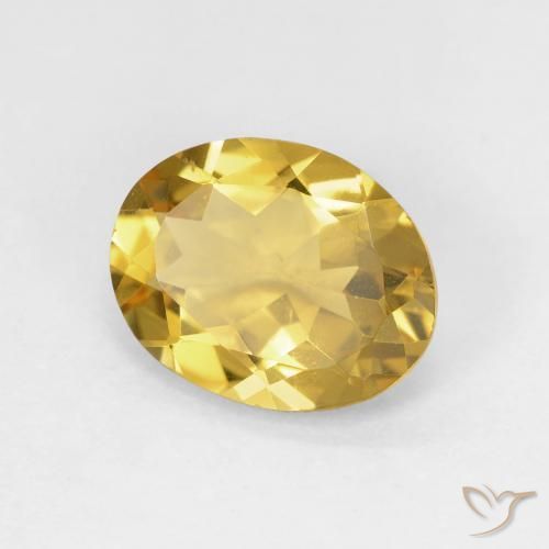 Berillo Giallo Marrone naturale da 2.11 ct, Ovale, VS