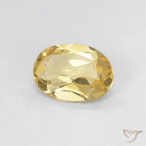 Berillo Dorato naturale da 0.90 ct, Ovale, VS