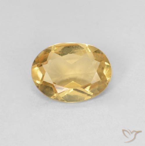 0.96ct Naturale Dorato chiaro Berillo, Ovale, VS