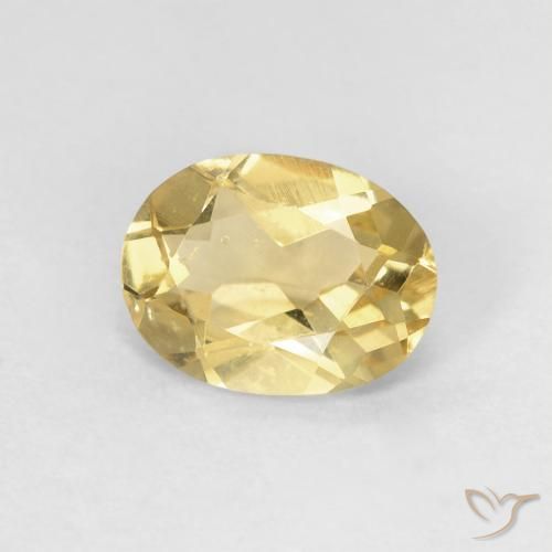 Berillo Dorato naturale da 1.03 ct, Taglio ovale, VS