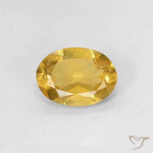 0.79ct Naturale Dorato Berillo, Ovale, VS