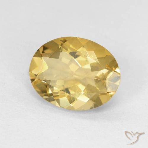 Berillo Giallo caldo naturale da 2.27 ct, Ovale, VS