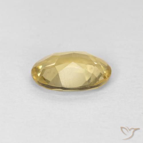 Berillo Giallo Digione molto chiaro naturale da 0.97 ct, Ovale, VVS