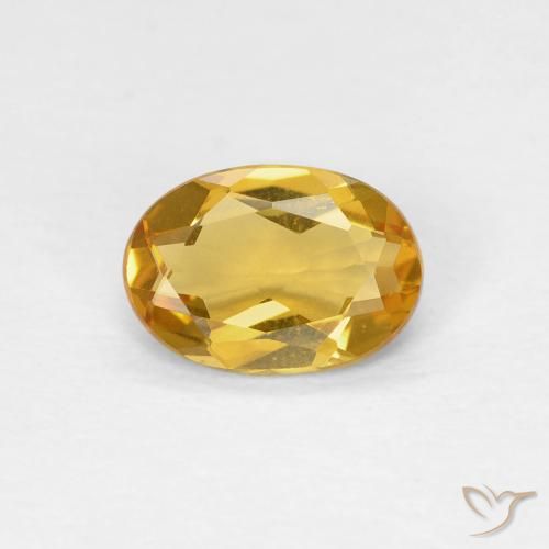 0.62ct Naturale Dorato Berillo, Ovale, VVS