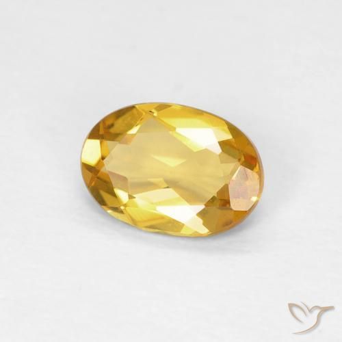 Berillo Dorato naturale da 0.62 ct, Ovale, VVS