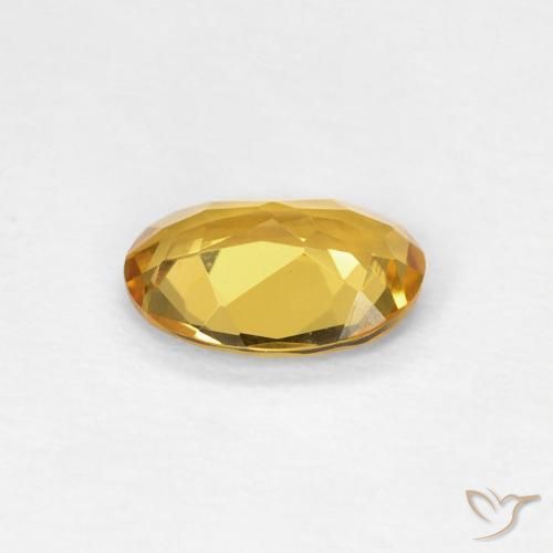 Berillo Dorato naturale da 0.62 ct, Ovale, VVS