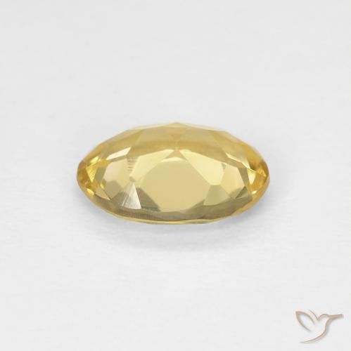 Berillo Giallo dorato chiaro naturale da 0.98 ct, Ovale, VVS