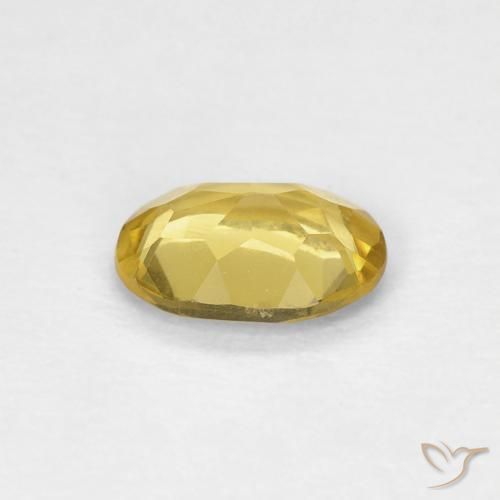 Berillo Oro giallastro naturale da 0.55 ct, Ovale, VVS