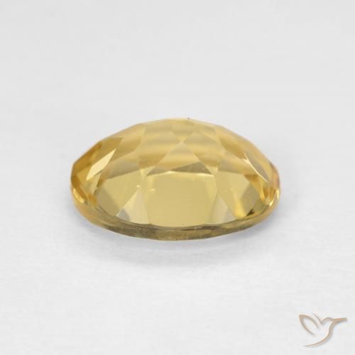 Berillo Oro medio naturale da 1.74 ct, Ovale, VVS