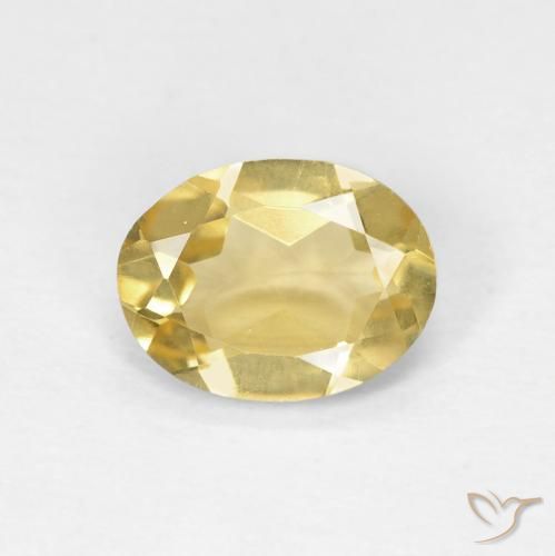 1.11ct Naturale Oro medio Berillo, Ovale, VVS