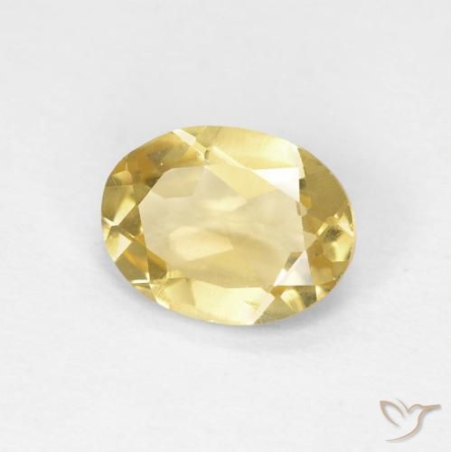 Berillo Oro medio naturale da 1.11 ct, Ovale, VVS