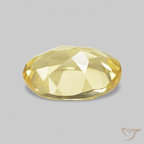 Berillo Giallo chiaro naturale da 1.01 ct, Ovale, VVS