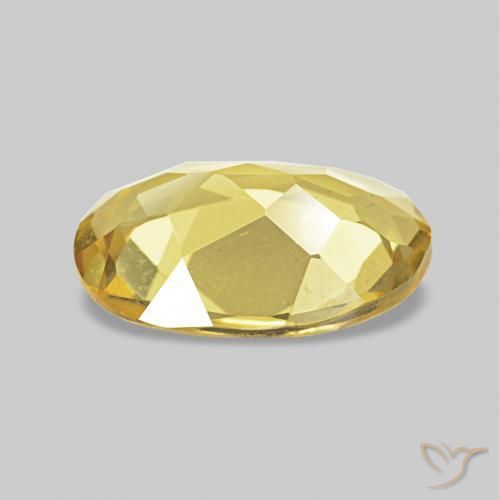 Berillo Oro chiaro naturale da 0.84 ct, Ovale, VVS