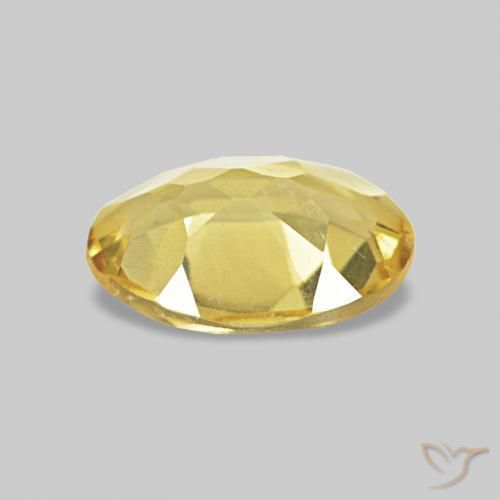 Berillo Giallo chiaro naturale da 0.56 ct, Ovale, VVS