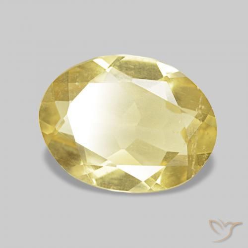 Berillo Giallo dorato chiaro naturale da 1.51 ct, Ovale, VS