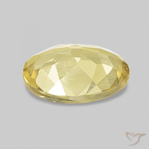 Berillo Giallo dorato chiaro naturale da 1.51 ct, Ovale, VS