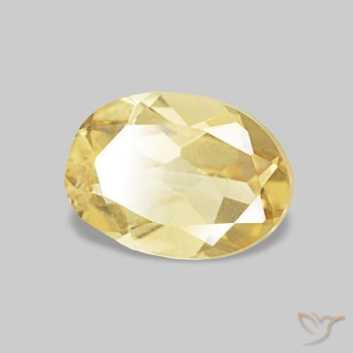 Berillo Oro chiaro naturale da 0.65 ct, Ovale, VS