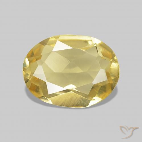 0.95ct Oro chiaro Berillo, Ovale, VVS