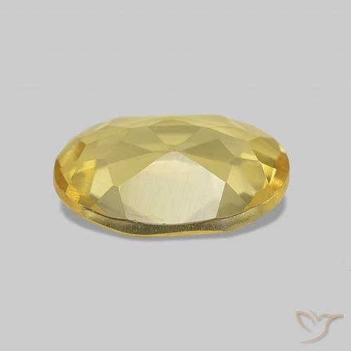 Berillo Oro chiaro naturale da 0.95 ct, Ovale, VVS