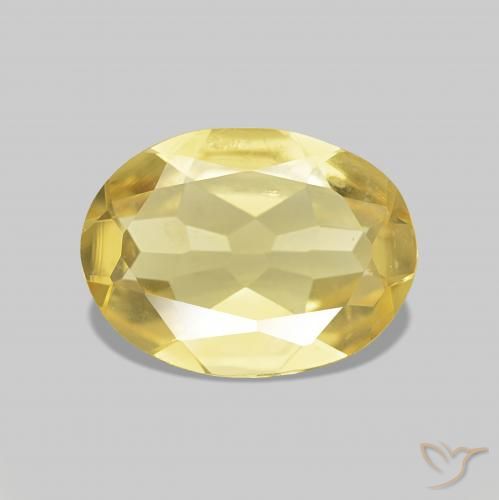 0.85ct Giallo Toscana Berillo, Ovale, VVS-VS