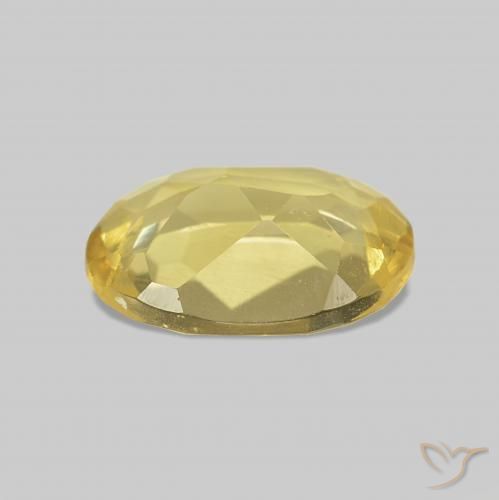 Berillo Giallo chiaro naturale da 0.59 ct, Ovale, VVS-VS
