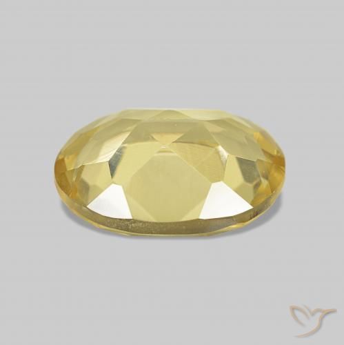 Berillo Giallo chiaro naturale da 1.12 ct, Ovale, VVS-VS