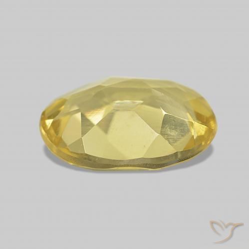 Berillo Giallo dorato chiaro naturale da 0.99 ct, Ovale, VVS-VS