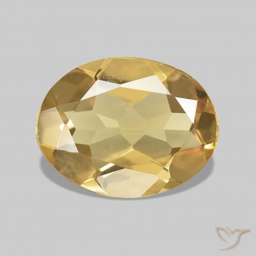 1.26ct Dorato Berillo, Ovale, VVS-VS