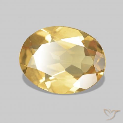 Berillo Dorato naturale da 1.26 ct, Ovale, VVS-VS