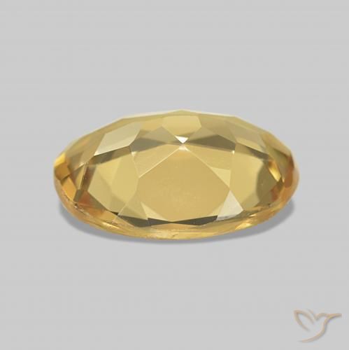 Berillo Dorato naturale da 1.26 ct, Ovale, VVS-VS