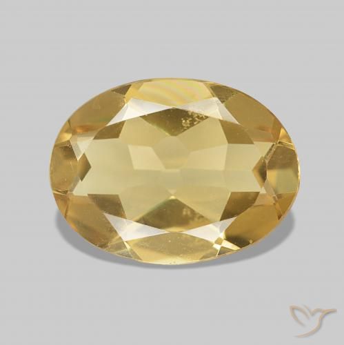 1.38ct Giallo caldo Berillo, Ovale, VVS-VS