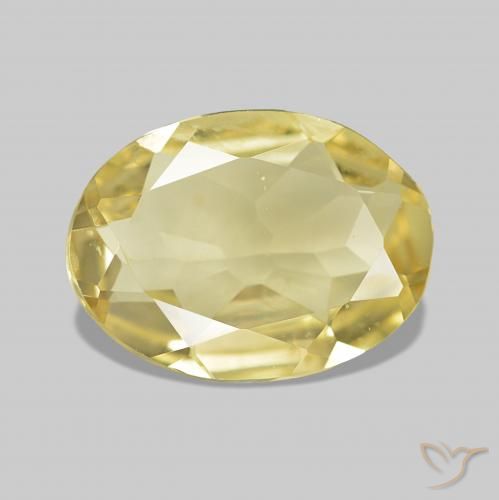 1.31ct Giallo dorato chiaro Berillo, Ovale, VVS-VS