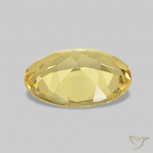 Berillo Giallo dorato chiaro naturale da 1.44 ct, Ovale, VS