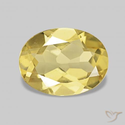 Berillo Giallo chiaro naturale da 1.49 ct, Ovale, VS