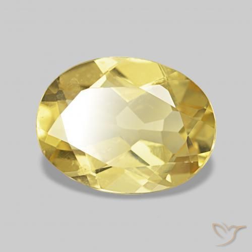 Berillo Giallo chiaro naturale da 1.49 ct, Ovale, VS