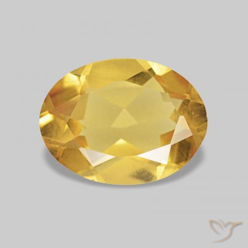 Berillo Oro brillante naturale da 0.99 ct, Ovale, VS