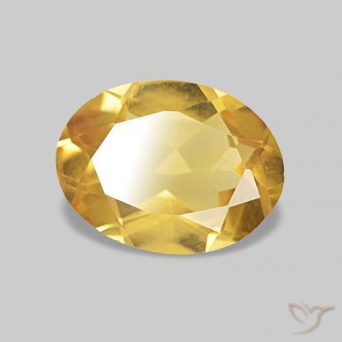 Berillo Oro brillante naturale da 0.99 ct, Ovale, VS