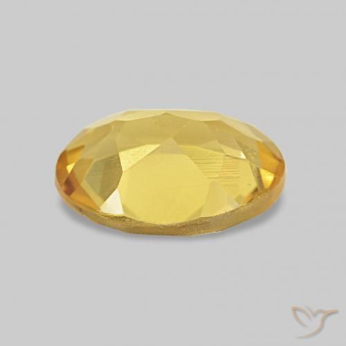 Berillo Oro brillante naturale da 0.99 ct, Ovale, VS